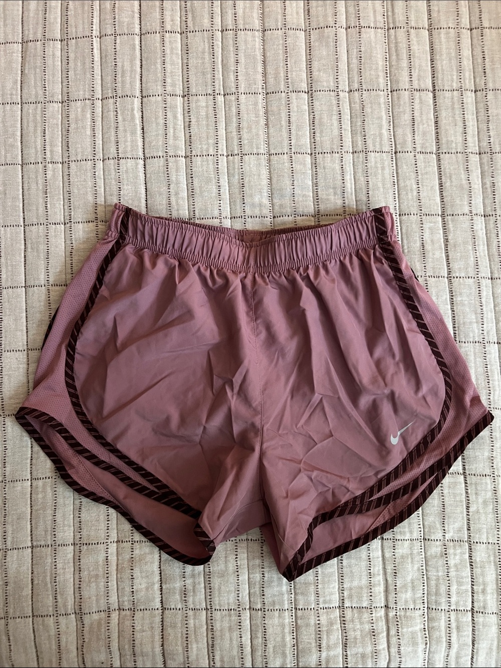 Nike Women's Mauve-Pink Running Shorts
